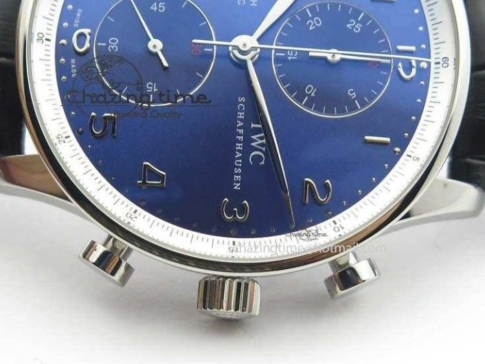 MIROTIME 0410 Portuguese Chrono IW371432 “Laureus” ZF 1:1 Best Edition On Black Leather Strap A79350 (Slim Movement) WaterResistant 7262